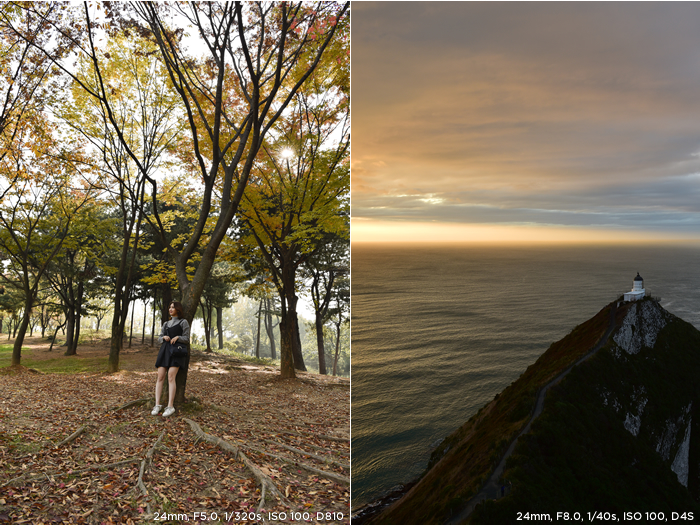 24mm, F5.0, 1/320s, ISO 100, D810 / 24mm, F8.0, 1/40s, ISO 100, D4S 샘플사진