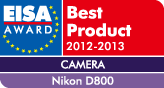 이미지：EISA AWARD CAMERA Nikon D800