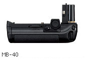 사진：バッテリーパックMB-40（F6用）